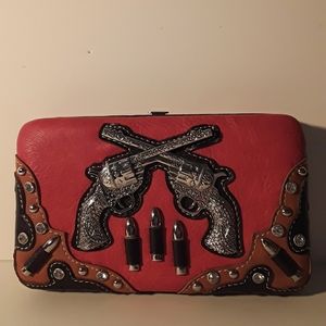 Country Western Wallet Clutch Bag Purse